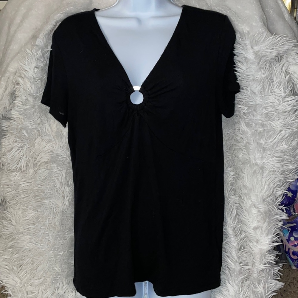 Michael Kors black low cut top